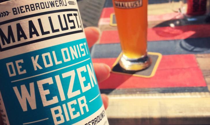 Maallust De Kolonist Weizen fles en glas Maallust De Kolonist Weizen fles en glas